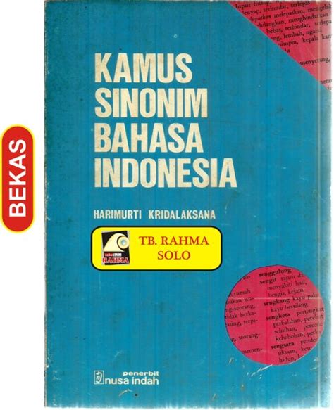 kamus sinonim bahasa indonesia